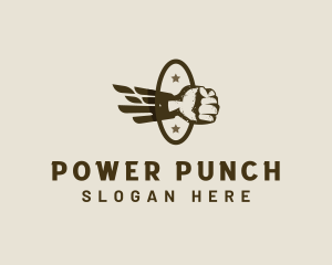 Fist Punch Fighting logo design