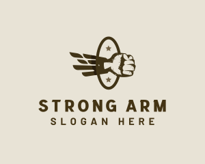 Arm - Fist Punch Fighting logo design