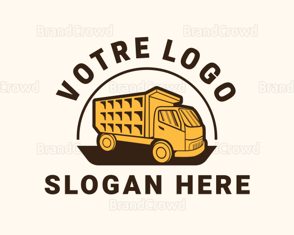 Construction Transport Truck Logo