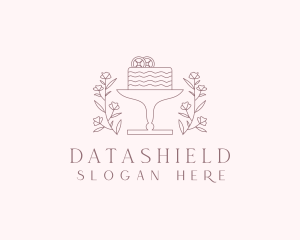 Sweet - Floral Dessert Cake logo design