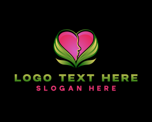 Leaf - Heart Mental Health logo design
