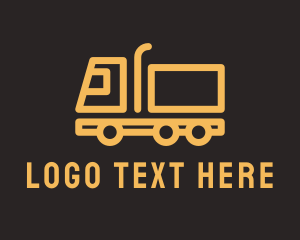 Truck Service - Cargo Trailer Truck logo design