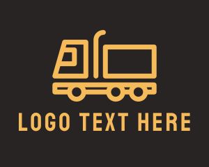 Moving Truck - Cargo Trailer Truck logo design