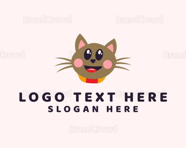 Pet Cat Veterinarian Logo