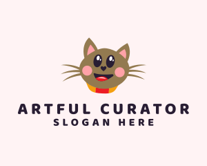 Pet Cat Veterinarian  logo design