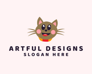 Pet Cat Veterinarian  logo design