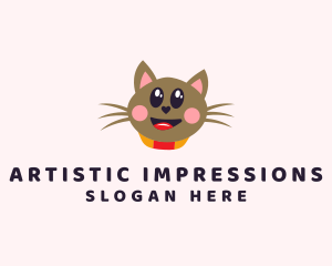 Pet Cat Veterinarian  logo design