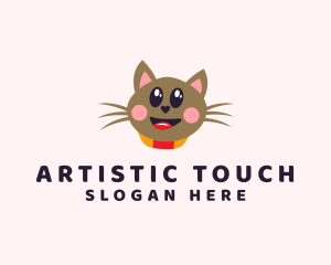 Pet Cat Veterinarian  logo design