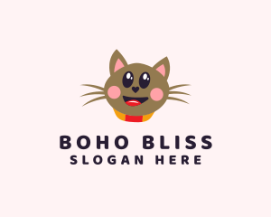 Pet Cat Veterinarian  logo design