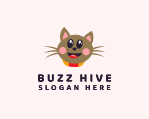 Pet Cat Veterinarian  logo design