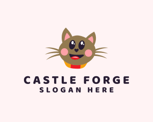 Pet Cat Veterinarian  logo design