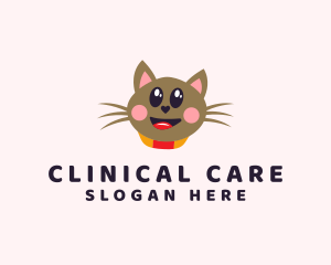 Pet Cat Veterinarian  logo design