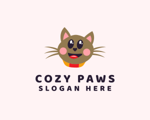 Pet Cat Veterinarian  logo design