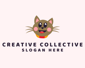 Pet Cat Veterinarian  logo design