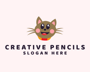 Pet Cat Veterinarian  logo design