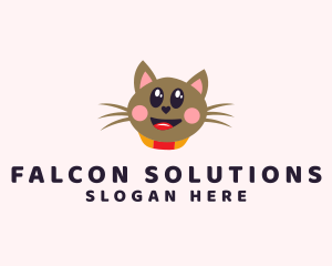 Pet Cat Veterinarian  logo design