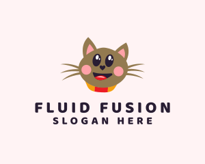 Pet Cat Veterinarian  logo design