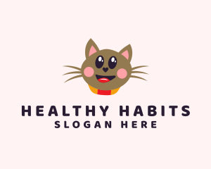 Pet Cat Veterinarian  logo design