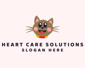 Pet Cat Veterinarian  logo design