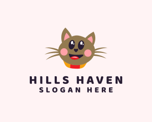 Pet Cat Veterinarian  logo design