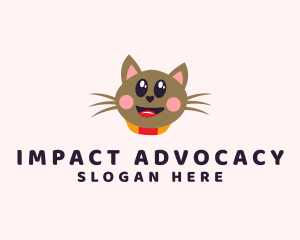 Pet Cat Veterinarian  logo design