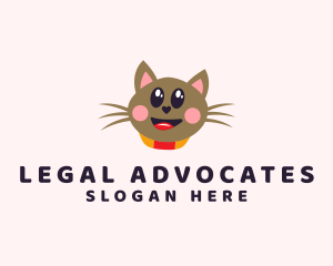 Pet Cat Veterinarian  logo design