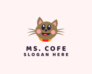 Pet Cat Veterinarian  logo design