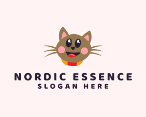 Pet Cat Veterinarian  logo design