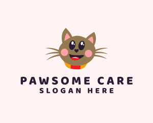 Pet Cat Veterinarian  logo design