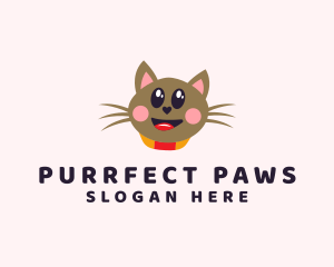 Cat - Pet Cat Veterinarian logo design