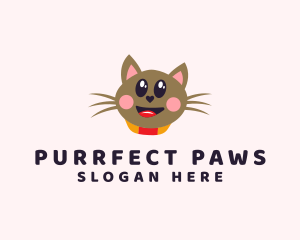 Pet Cat Veterinarian  logo design