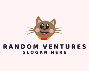 Pet Cat Veterinarian  logo design