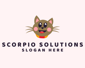 Pet Cat Veterinarian  logo design