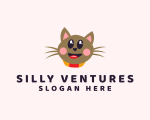 Pet Cat Veterinarian  logo design