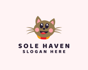 Pet Cat Veterinarian  logo design