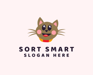 Pet Cat Veterinarian  logo design