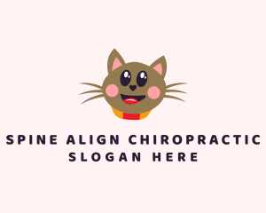 Pet Cat Veterinarian  logo design