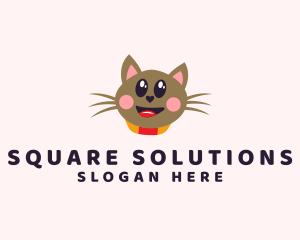 Pet Cat Veterinarian  logo design