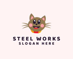 Pet Cat Veterinarian  logo design