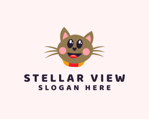 Pet Cat Veterinarian  logo design