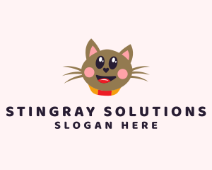 Pet Cat Veterinarian  logo design