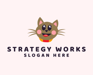 Pet Cat Veterinarian  logo design