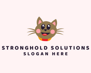 Pet Cat Veterinarian  logo design