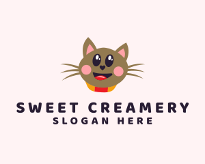 Pet Cat Veterinarian  logo design