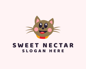 Pet Cat Veterinarian  logo design