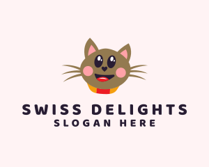 Pet Cat Veterinarian  logo design