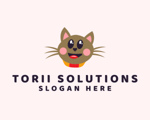 Pet Cat Veterinarian  logo design