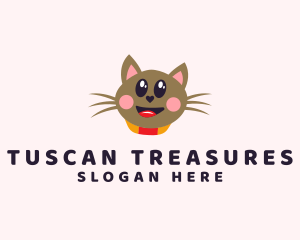 Pet Cat Veterinarian  logo design