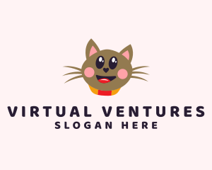 Pet Cat Veterinarian  logo design