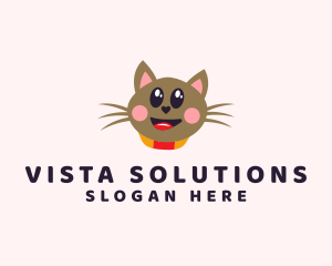 Pet Cat Veterinarian  logo design